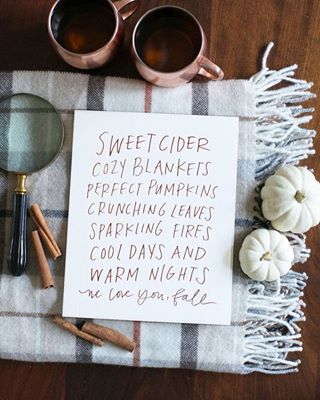 Happy first day of fall!!! ????? What is your favorite thing about fall? Officially my favorite season. ????? #fall #cozy #sweaterweather