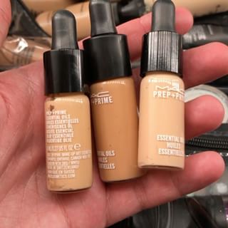 I'm always trying to downsize my kit - can't remember where I heard about this, but save up your Prep + Prime Essential Oils bottles to decant your favourite foundations!