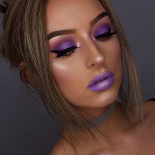 Do as @kanejenna and edge up your glam with a monochromatic look ? She wears ourHighlight & Contour Pro Palette and Liquid Suede Cream Lipstick in 'Sway' ✨ || #nyxcosmetics #nyxprofessionalmakeup