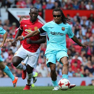 FT: #MUFC 2 Barcelona 2 (agg 5-3). The #LegendsAreBack game finishes all square with @RvNistelrooy and Danny Webber scoring for the Reds.