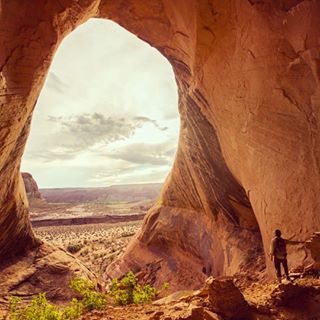 Photo by @argonautphoto (Aaron Huey). A cave with Ancestral Puebloan (Aka: Anasazi) ruins near the San Juan River in Southern Utah.  For more from this region follow @argonautphoto on assignment in #BearsEarsNationalMonument this week.